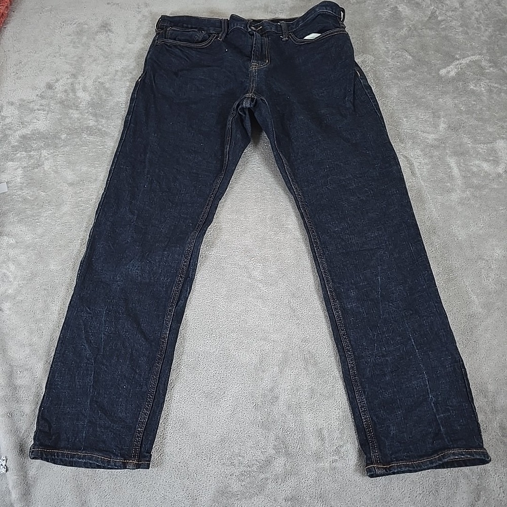 Old Navy Slim Jeans Mens 36x30 Dark Wash Blue Denim‎ Built In Flex Tough Stretch